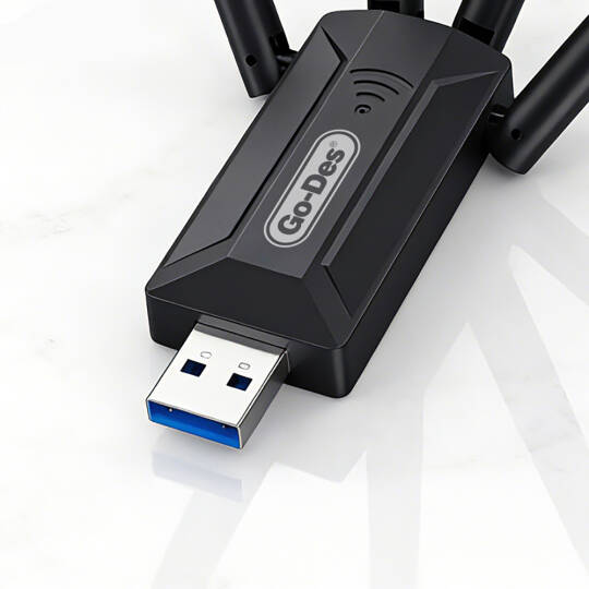 Go-Des GD-WPS017 Wi-Fi USB Adaptörü 1200Mbps - 6