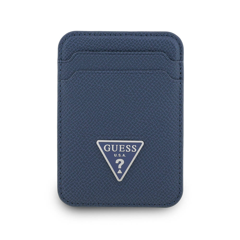 Guess Orjinal Lisanslı 2 Hazneli Üçgen Logolu Deri Magnetik Kartlık - 15