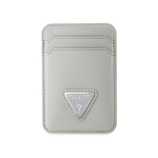 Guess Orjinal Lisanslı 2 Hazneli Üçgen Logolu Deri Magnetik Kartlık - 3