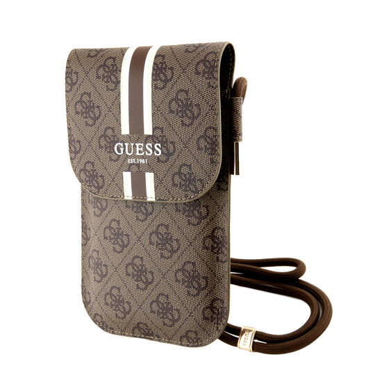 Guess Orjinal Lisanslı 4G Desenli Askılı Mıknatıs Kapaklı Çanta - 5