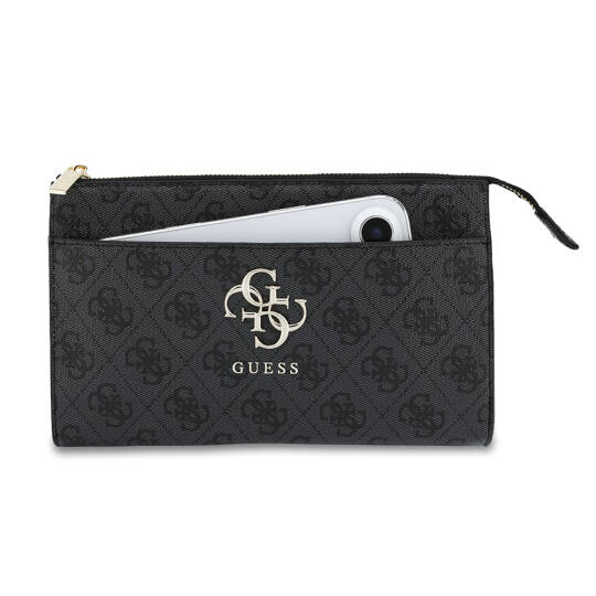 Guess Orjinal Lisanslı 4G Desenli Büyük Metal Logolu Omuz Askılı El Çantası - 19