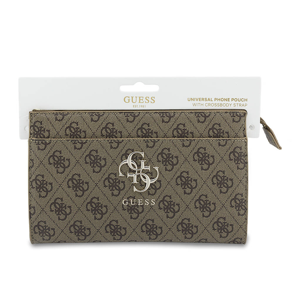 Guess Orjinal Lisanslı 4G Desenli Büyük Metal Logolu Omuz Askılı El Çantası - 7