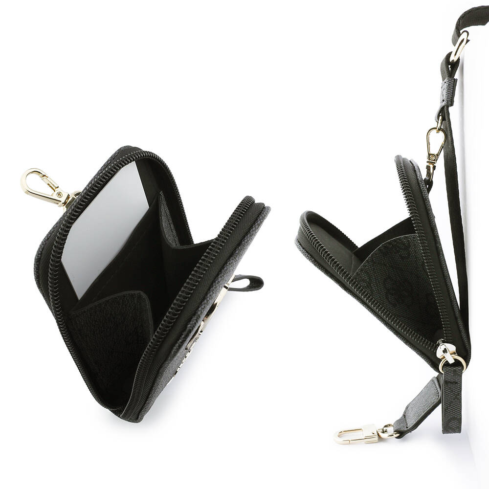 Guess Orjinal Lisanslı 4G Desenli Büyük Metal Logolu Omuz Askılı Purse El Çantası - 10