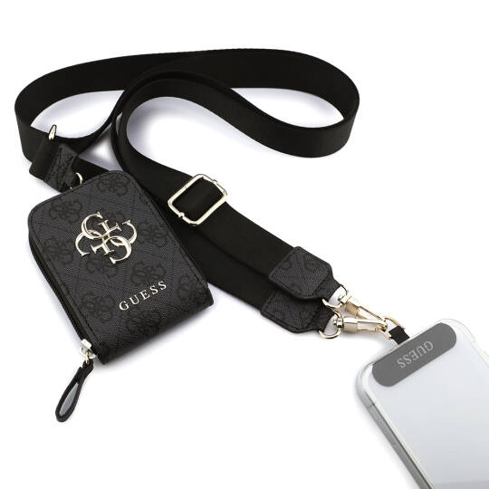 Guess Orjinal Lisanslı 4G Desenli Büyük Metal Logolu Omuz Askılı Purse El Çantası - 12