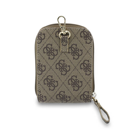Guess Orjinal Lisanslı 4G Desenli Büyük Metal Logolu Omuz Askılı Purse El Çantası - 3