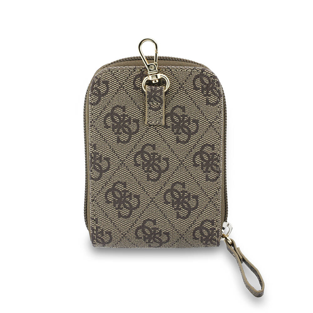 Guess Orjinal Lisanslı 4G Desenli Büyük Metal Logolu Omuz Askılı Purse El Çantası - 3