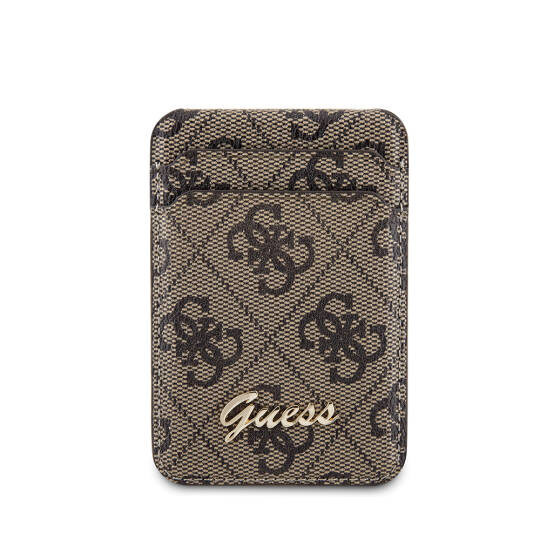 Guess Orjinal Lisanslı 4G Desenli Metal Script Logolu Magnetik Kartlık - 3