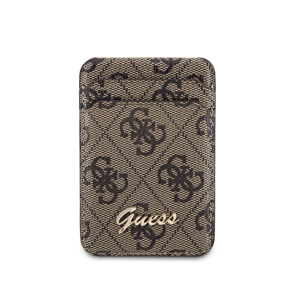 Guess Orjinal Lisanslı 4G Desenli Metal Script Logolu Magnetik Kartlık - 3