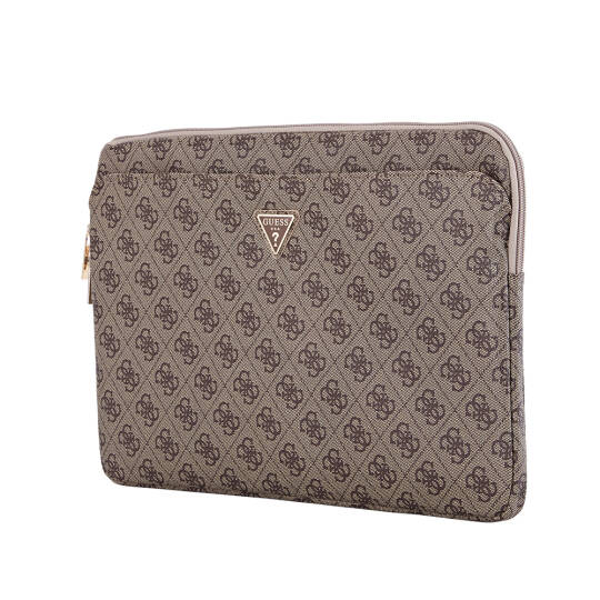 Guess Orjinal Lisanslı 4G Desenli Üçgen Logolu 14 inç Laptop Çantası - 3