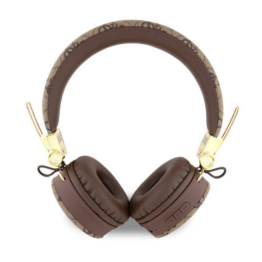 Guess Orjinal Lisanslı 4G Metal Logo PU Deri Ayarlanabilir Kulak Üstü Bluetooth Kulaklık - 13