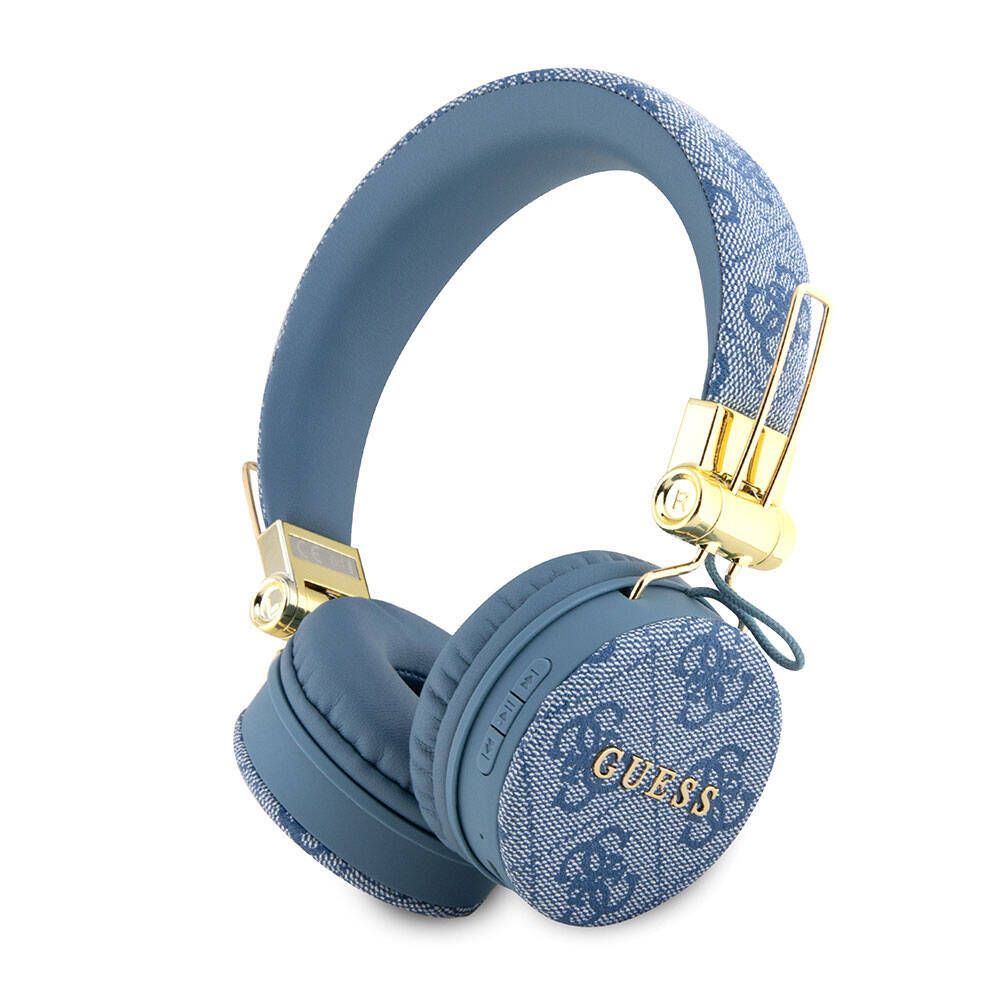 Guess Orjinal Lisanslı 4G Metal Logo PU Deri Ayarlanabilir Kulak Üstü Bluetooth Kulaklık - 3