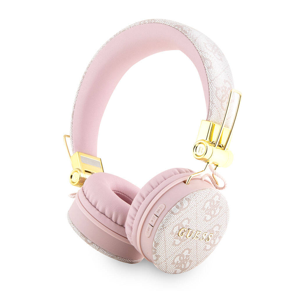 Guess Orjinal Lisanslı 4G Metal Logo PU Deri Ayarlanabilir Kulak Üstü Bluetooth Kulaklık - 1
