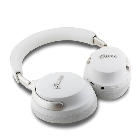 Guess Orjinal Lisanslı ANCENC Özellikli Metal Yazı Logolu Script Serisi Kulak Üstü Bluetooth Kulaklık v5.4 - 5