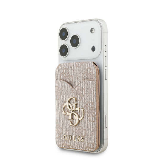 Guess Orjinal Lisanslı Aynalı Metal Büyük 4G Logolu Standlı Magnetik Kartlık - 17