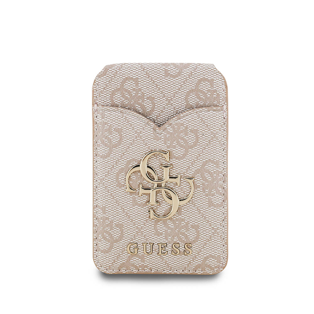 Guess Orjinal Lisanslı Aynalı Metal Büyük 4G Logolu Standlı Magnetik Kartlık - 18