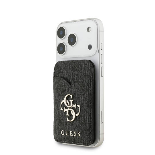Guess Orjinal Lisanslı Aynalı Metal Büyük 4G Logolu Standlı Magnetik Kartlık - 10