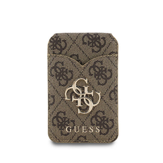 Guess Orjinal Lisanslı Aynalı Metal Büyük 4G Logolu Standlı Magnetik Kartlık - 4