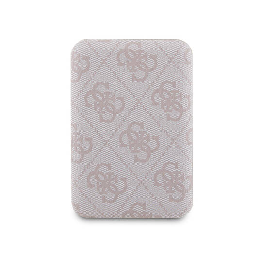 Guess Orjinal Lisanslı Dijital Led Göstergeli PU Deri 4G Desenli Metal Yazı Logolu Powerbank 5000mAh 15W - 14