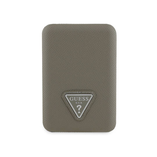 Guess Orjinal Lisanslı Dijital Led Göstergeli PU Deri Yüzey Üçgen Logolu Powerbank 5000mAh 15W - 3