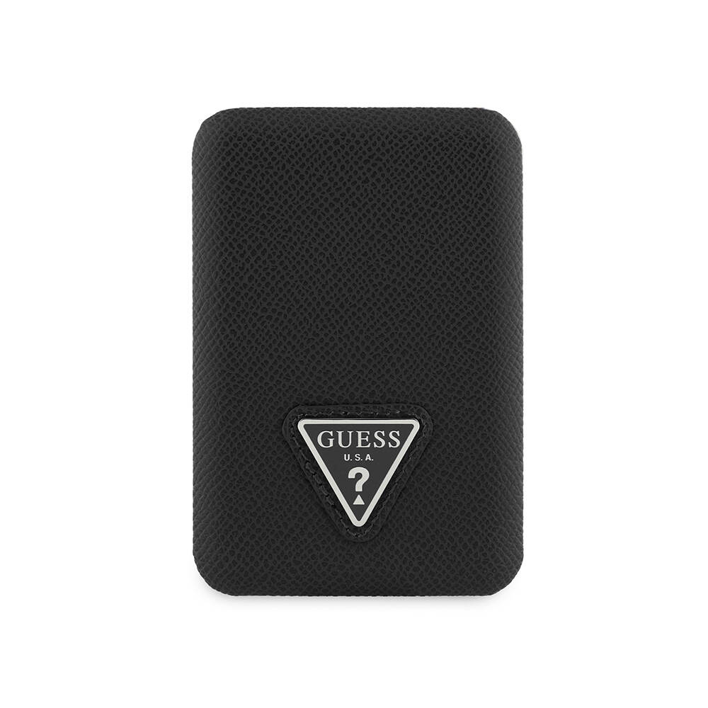 Guess Orjinal Lisanslı Dijital Led Göstergeli PU Deri Yüzey Üçgen Logolu Powerbank 5000mAh 15W - 2