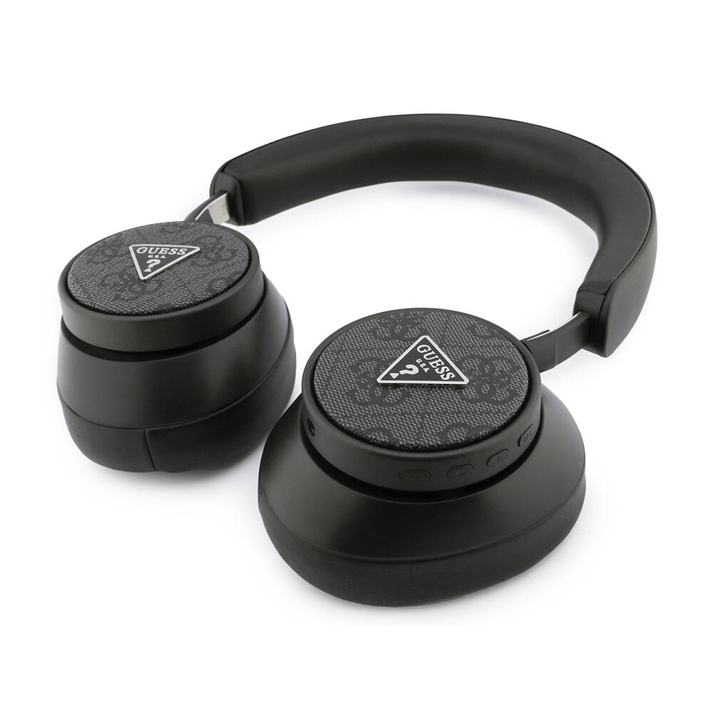 Guess Orjinal Lisanslı ENC PU 4G Desenli Üçgen Logolu Kulak Üstü Bluetooth Kulaklık - 5