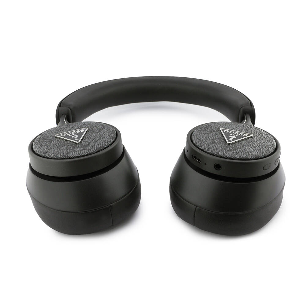 Guess Orjinal Lisanslı ENC PU 4G Desenli Üçgen Logolu Kulak Üstü Bluetooth Kulaklık - 7