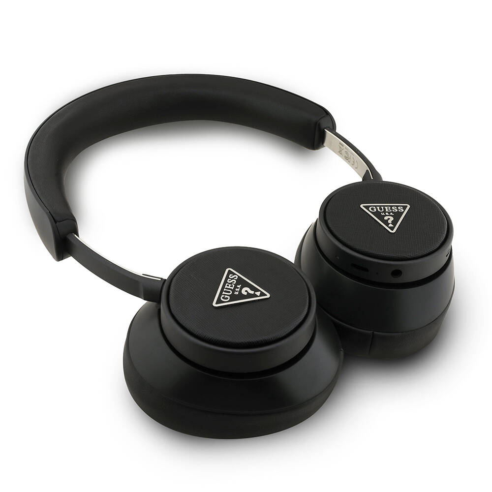 Guess Orjinal Lisanslı ENC Üçgen Logolu Saffiano Kulak Üstü Bluetooth Kulaklık - 5
