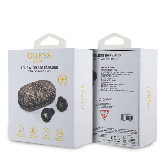 Guess Orjinal Lisanslı Klasik Metal Yazı Logolu TWS Kulak İçi Bluetooth Kulaklık - 21