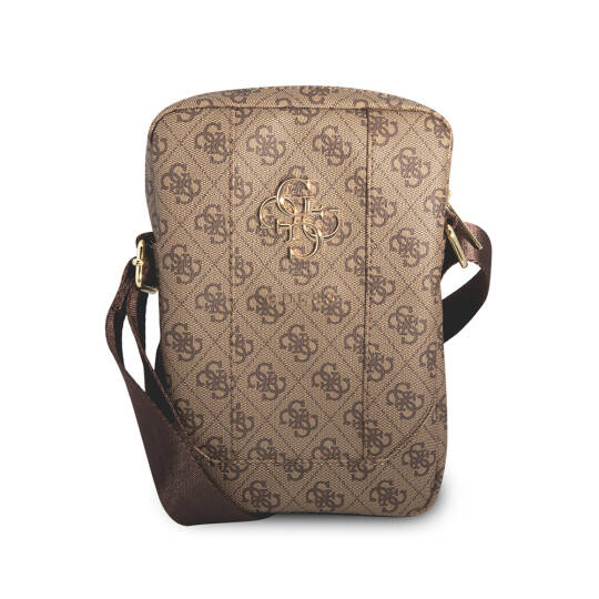 Guess Orjinal Lisanslı Metal Logolu Fermuarlı 8 inç Çapraz Askılı Tablet Çantası - 3