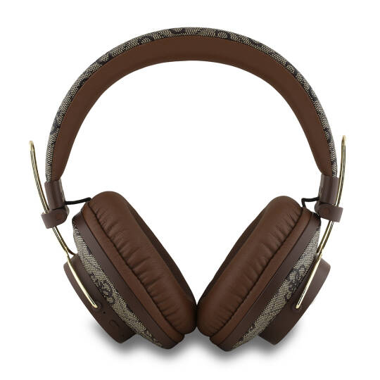 Guess Orjinal Lisanslı PU 4G Desenli Büyük Metal Logolu Kulak Üstü Bluetooth Kulaklık - 7