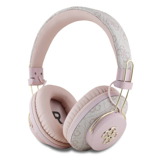 Guess Orjinal Lisanslı PU 4G Desenli Büyük Metal Logolu Kulak Üstü Bluetooth Kulaklık - 2