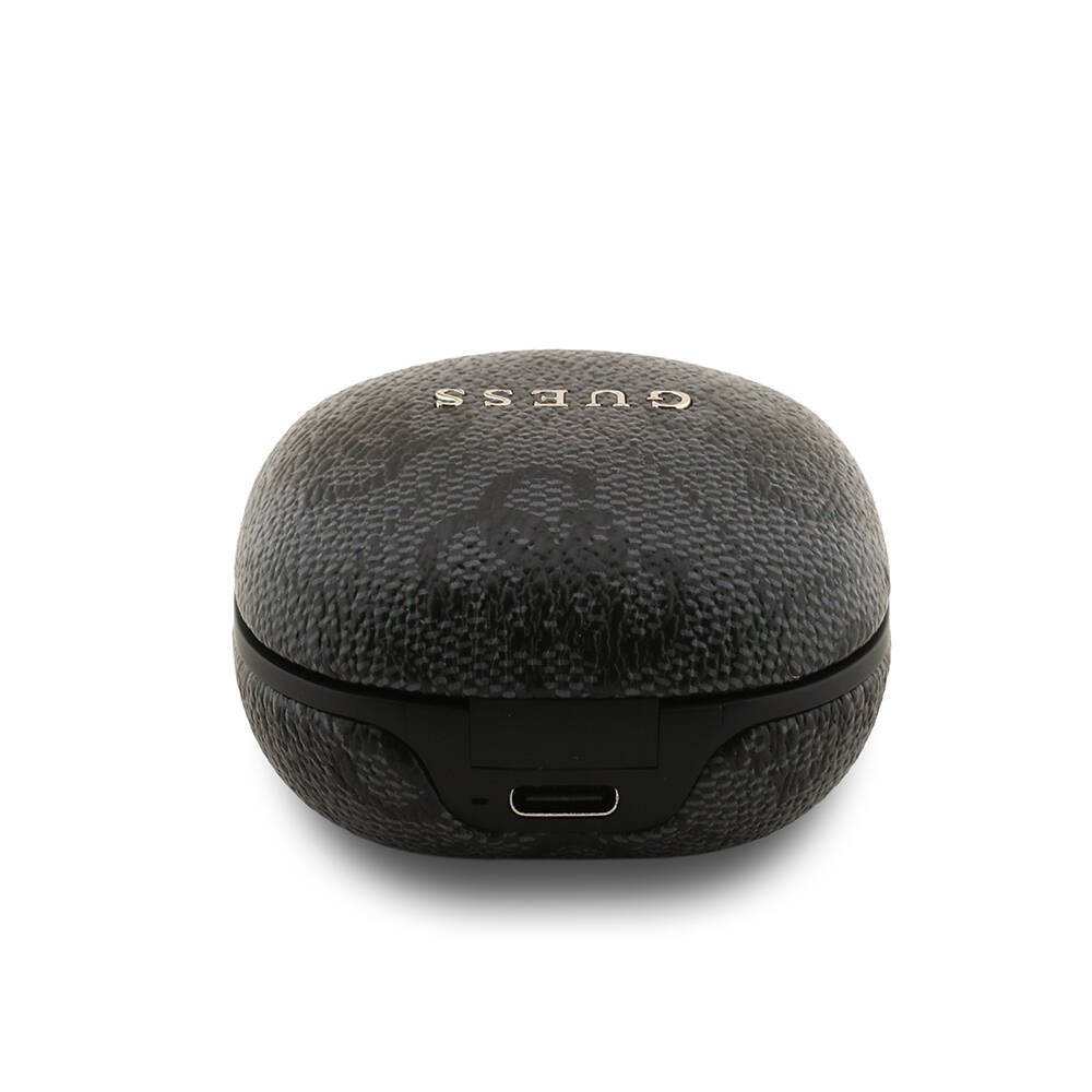 Guess Orjinal Lisanslı PU 4G Desenli Klasik Metal Yazı Logolu TWS Kulak İçi Bluetooth Kulaklık - 13