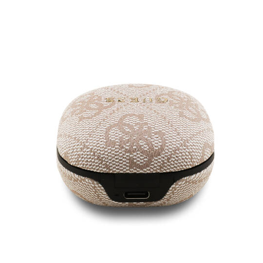 Guess Orjinal Lisanslı PU 4G Desenli Klasik Metal Yazı Logolu TWS Kulak İçi Bluetooth Kulaklık - 18