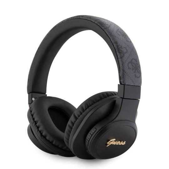 Guess Orjinal Lisanslı PU 4G Desenli Metal Yazı Logolu Tone On Tone Kulak Üstü Bluetooth Kulaklık - 4