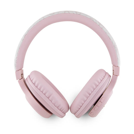 Guess Orjinal Lisanslı PU 4G Desenli Metal Yazı Logolu Tone On Tone Kulak Üstü Bluetooth Kulaklık - 10
