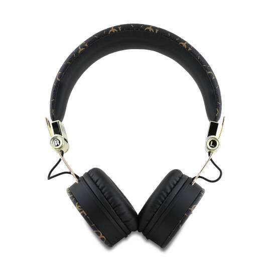 Guess Orjinal Lisanslı PU Desenli Metal Üçgen Logolu Kulak Üstü Bluetooth Kulaklık - 4