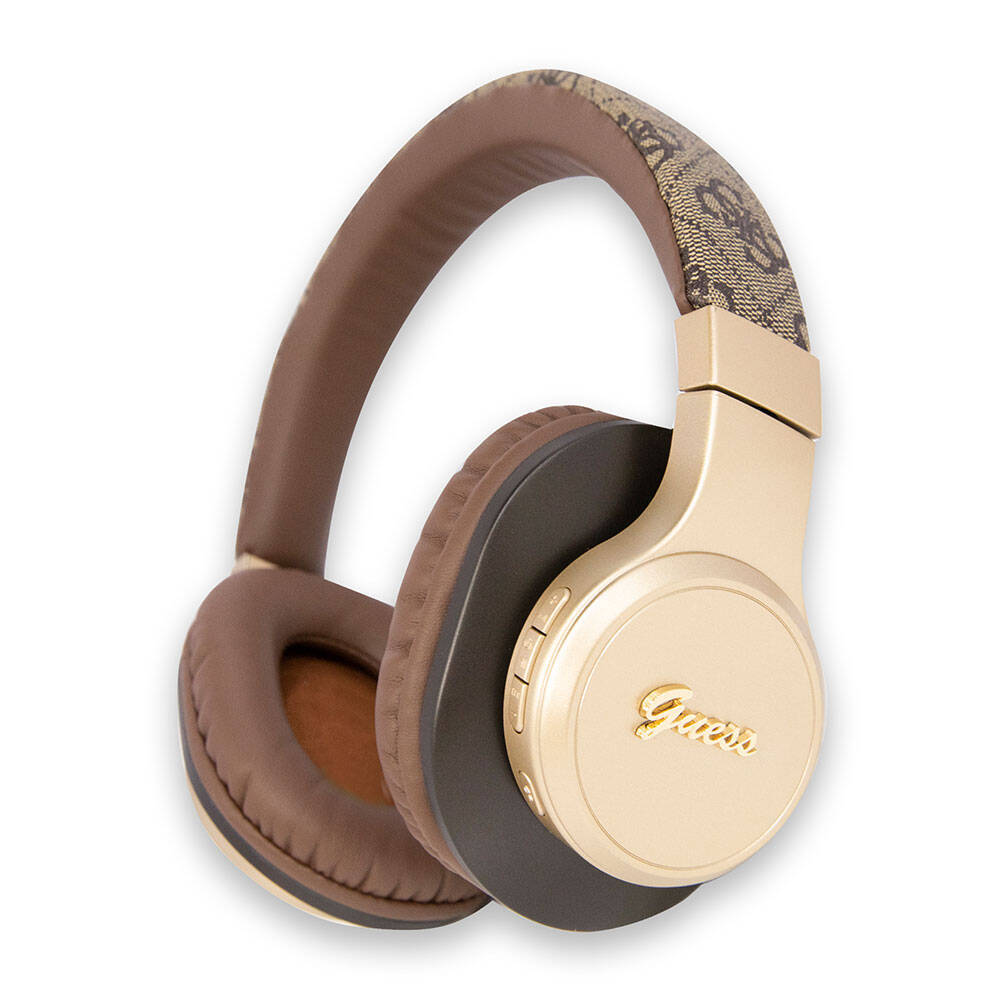 Guess Orjinal Lisanslı Script Gold Serisi Metal Yazı Logolu 4G Desenli Bluetooth Kulaklık - 2