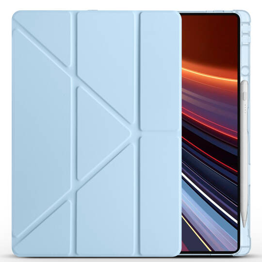 Honor MagicPad 2 Kılıf Zore Tri Folding Kalem Bölmeli Standlı Kılıf - 8