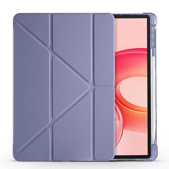 Honor Pad 10 12.1 Kılıf Zore Tri Folding Kalem Bölmeli Standlı Kılıf - 11