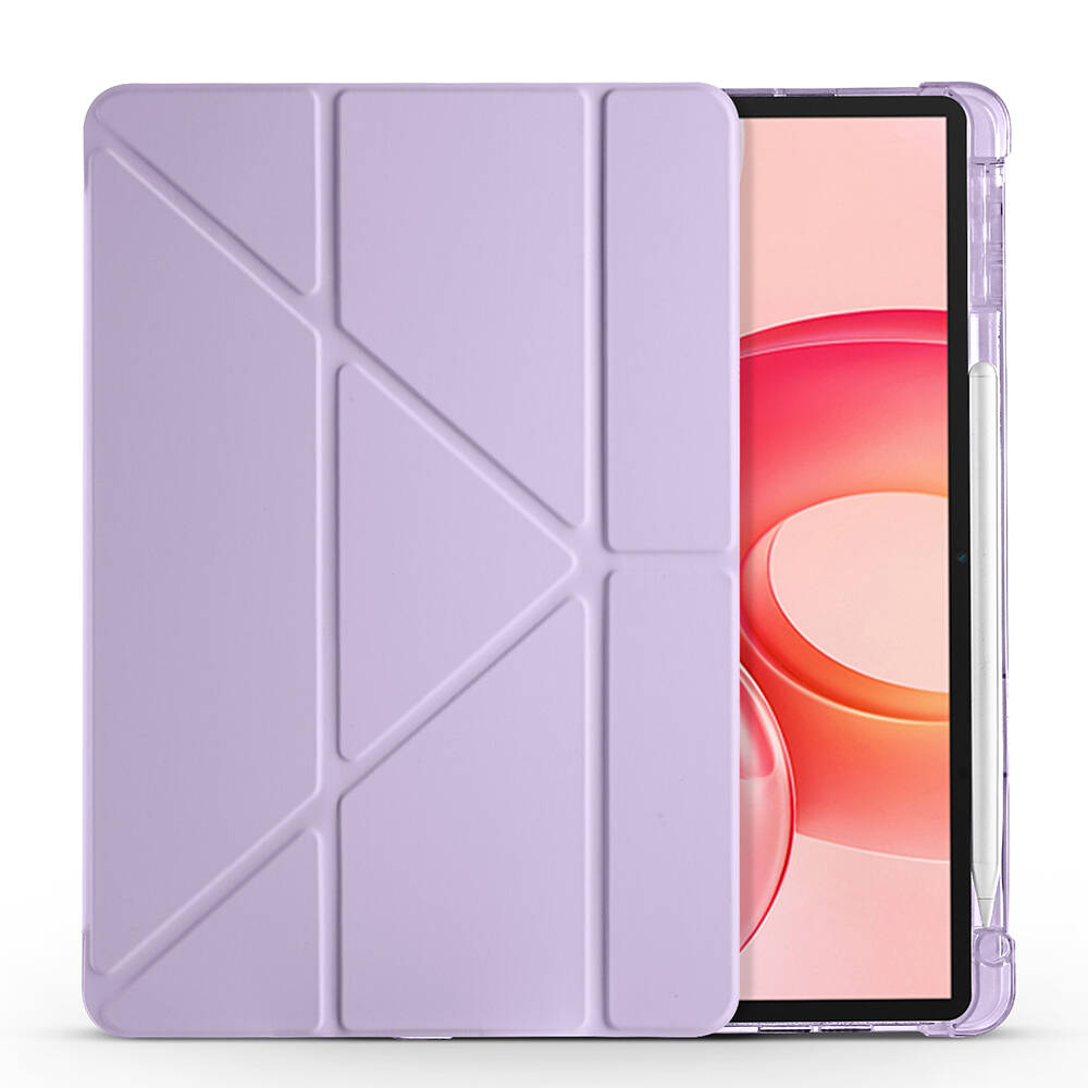 Honor Pad 10 12.1 Kılıf Zore Tri Folding Kalem Bölmeli Standlı Kılıf - 12