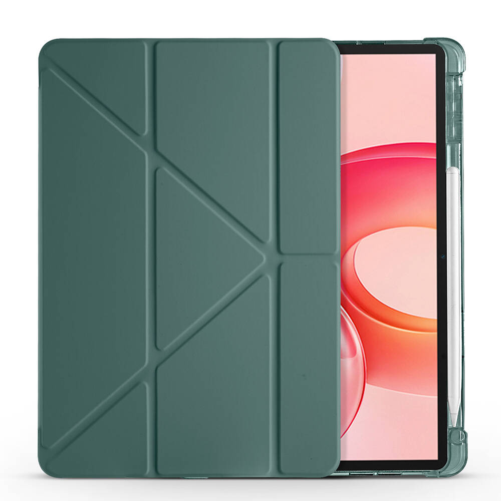 Honor Pad 10 12.1 Kılıf Zore Tri Folding Kalem Bölmeli Standlı Kılıf - 13