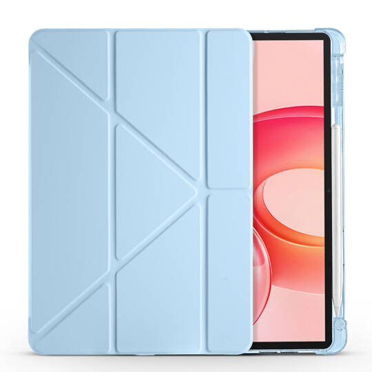 Honor Pad 10 12.1 Kılıf Zore Tri Folding Kalem Bölmeli Standlı Kılıf - 15