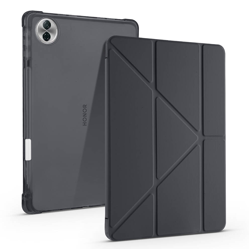 Honor Pad 10 12.1 Kılıf Zore Tri Folding Kalem Bölmeli Standlı Kılıf - 6