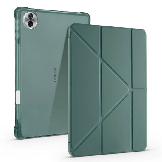 Honor Pad 10 12.1 Kılıf Zore Tri Folding Kalem Bölmeli Standlı Kılıf - 4