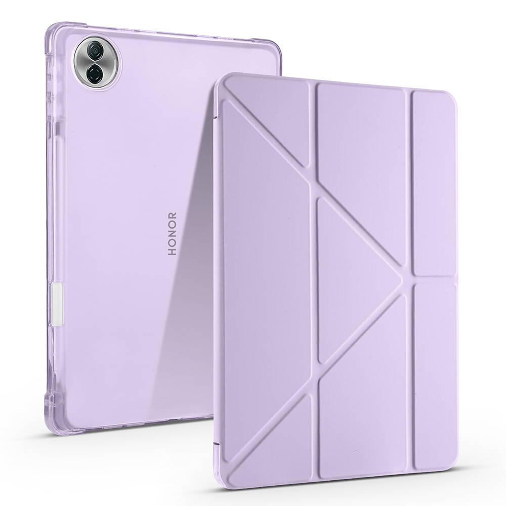 Honor Pad 10 12.1 Kılıf Zore Tri Folding Kalem Bölmeli Standlı Kılıf - 3