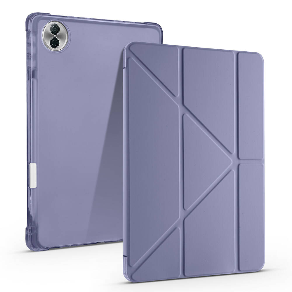 Honor Pad 10 12.1 Kılıf Zore Tri Folding Kalem Bölmeli Standlı Kılıf - 1