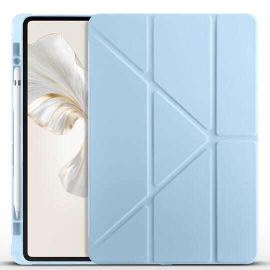 Honor Pad 9 Kılıf Zore Tri Folding Kalem Bölmeli Standlı Kılıf - 8