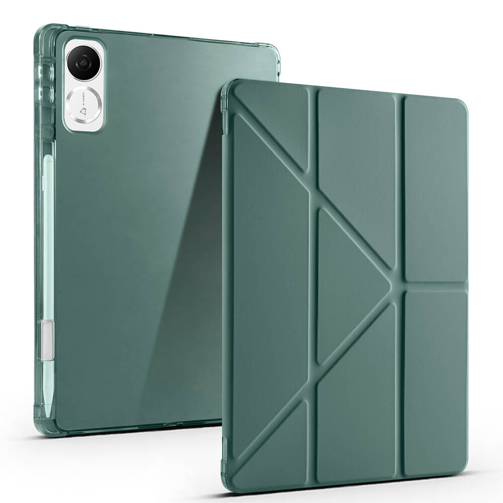 Honor Pad V9 Kılıf Zore Tri Folding Kalem Bölmeli Standlı Kılıf - 8