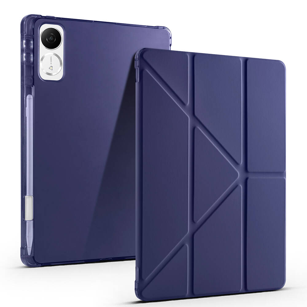 Honor Pad V9 Kılıf Zore Tri Folding Kalem Bölmeli Standlı Kılıf - 7