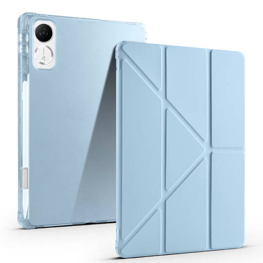 Honor Pad V9 Kılıf Zore Tri Folding Kalem Bölmeli Standlı Kılıf - 4